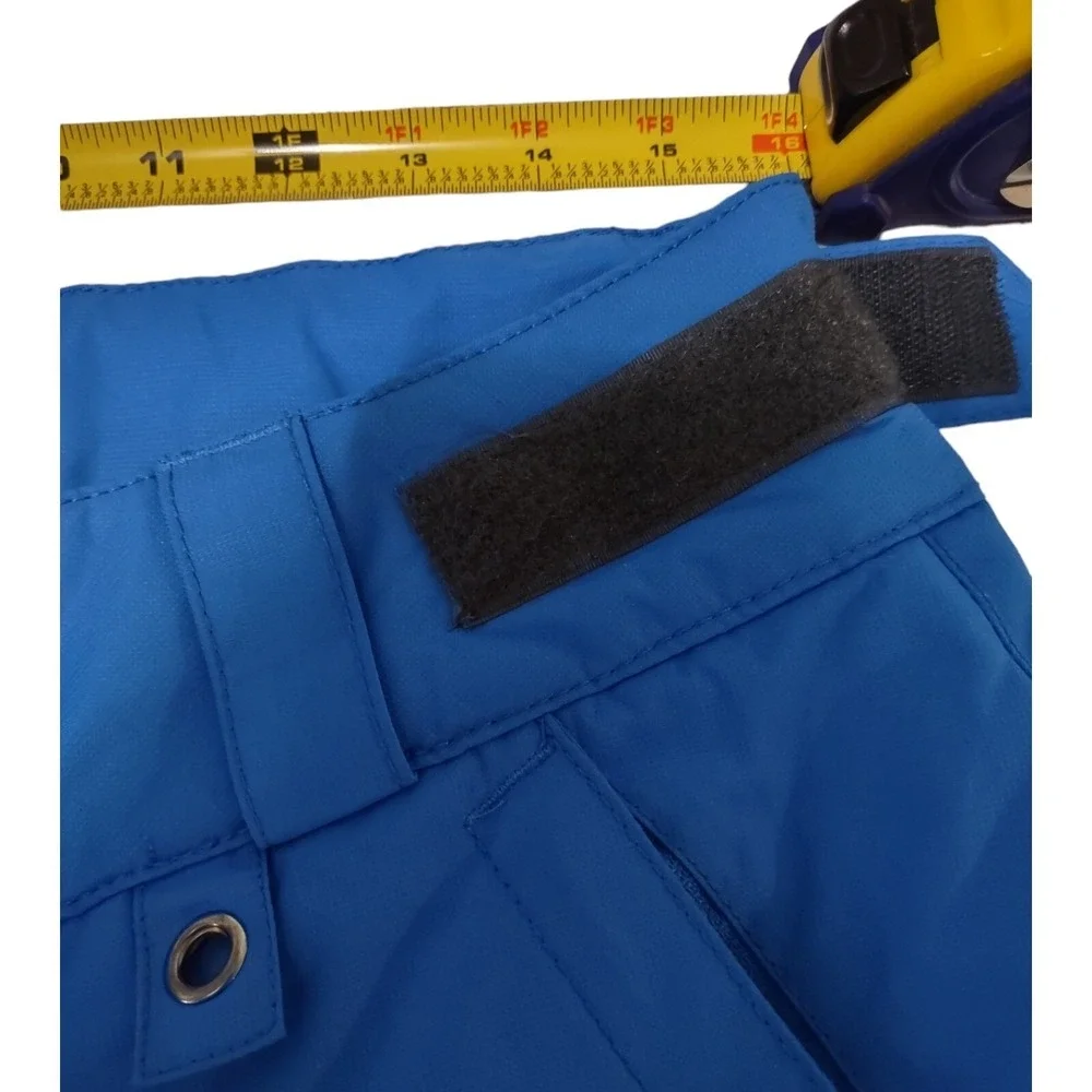 Arctix Insulated‎ Snow Pant Women's Size Large Blue Zip Pockets Zip Snap Closure